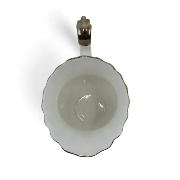 ROYAL ALBERT Silver Floral Cream And Sugar 25th Anniversary England Vintage - Picture 5 of 12